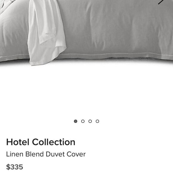 Hotel Collection
Linen Blend Duvet Cover. Queen . - Picture 4 of 6